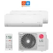 Ar Condicionado LG Multi Bi Split Inverter 18000 BTUs 1X9000+1X12000 Quente e Frio 220V