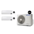 Ar Condicionado Multi Bi Split Samsung Wind Free 18000 BTUS (2x12000) Quente/Frio Inverter 220V 