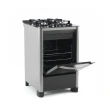 FOGAO FISCHER GRAN CHEFF PISO 4 BOCAS INOX CHAMA RAPIDA MESA DE VIDRO BIVOLT - - (26987-59775)