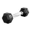 Halter Dumbbell 1kg Gallant Sextavado Emborrachado Pegada Cromada 